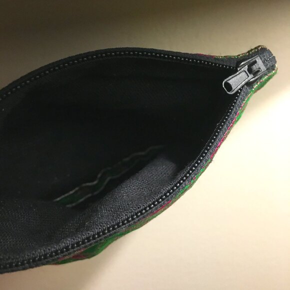 Silken Embroidered Coin Token Purse - Picture 3 of 10